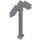 LEGO Flat Silver Pixelated Pickaxe (18789)