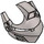 LEGO Flat Silver Pointed Visor with Eye Slits and Spikes  (22401)