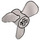 LEGO Flat Silver Propeller with 3 Blades (6041)