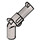 LEGO Flat Silver Revolver (Solid Handle) (30132 / 88419)