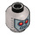 LEGO Flaches Silber Robo SWAT mit Nightvision Goggles Minifigure Kopf (Einbau-Vollbolzen) (3626 / 16128)