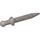 LEGO Flaches Silber Roman Kurz Schwert mit dünnem Crossguard (95673)
