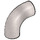 LEGO Flat Silver Круглий Цегла Elbow 90 Degree Bend (25214)