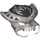 LEGO Flat Silver Scorpion Mask with Scolder Markings (15215 / 15837)