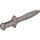 LEGO Flaches Silber Kurz Schwert mit Gebogen Bewachen (10053)