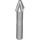 LEGO Flat Silver Single Harpoon Head with 4 Grooves on Shaft (18041 / 57467)