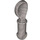 LEGO Flat Silver Spoon with Short Handle and Round End (34173)