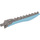 LEGO Flaches Silber Schwert mit Blau Backside (98568)