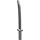 LEGO Argent plat Épée avec garde carrée (Shamshir) (30173)