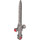 LEGO Flat Silver Sword with Transparent Red Jewels (68503)