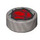 LEGO Argent plat Tuile 1 x 1 Rond avec rouge Rocks (35380 / 104161)