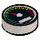 LEGO Effen Zilver Tegel 1 x 1 Ronde met Tachometer (13541 / 98138)