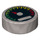 LEGO Flaches Silber Fliese 1 x 1 Runden mit Tachometer (13541 / 98138)