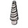 LEGO Flat Silver Unicorn Horn with Spiral (34078 / 89522)
