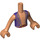 LEGO Vleeskleur Aladdin (Young) Friends Torso (Boy) (11408 / 38556)