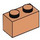 LEGO Huidskleurig Steen 1 x 2 met buis aan de onderzijde (3004 / 93792)