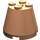 LEGO Flesh Cone 3 x 3 x 2 with Axle Hole (6233 / 45176)