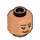 LEGO Flesh Dual-Sided Female Head with Smirk / Open Smile (Recessed Solid Stud) (3626 / 100317)