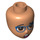 LEGO Flesh Female Minidoll Head with Blue glasses and tongue (80066 / 92198)