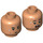 LEGO Flesh Ian Malcolm Minifigure Head (Recessed Solid Stud) (3626 / 53303)