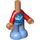 LEGO Flesh Micro Body with Trousers with Santiago Blue and Red Top (1487)