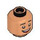 LEGO Flesh Miguel Rivera Head (Recessed Solid Stud) (3626 / 102035)