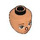 LEGO Flesh Minidoll Head with Brown Eyes and Closed Mouth (92198 / 104533)