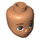 LEGO Fleisch Minidoll Kopf mit Brown Augen und geschlossen Mouth (92198 / 104533)
