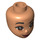 LEGO Flesh Minidoll Head with Brown eyes and wrinkles (83514 / 92198)