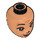 LEGO Flesh Minidoll Head with Brown eyes and wrinkles (83514 / 92198)
