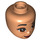 LEGO Flesh Minidoll Head with Brown eyes and wrinkles (83514 / 92198)