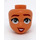 LEGO Carne Minidoll Cabeza con Grey Ojos y Marrón Lips (Isabella) (92198 / 101102)