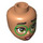 LEGO Flesh Minidoll Head with Large Bright Green Glasses (Mirabel) (92198 / 103989)