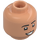 LEGO Flesh Minifigure Head with Decoration (Recessed Solid Stud) (3274)