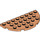 LEGO Huidskleurig Plaat 4 x 8 Ronde Halve Cirkel (22888)
