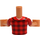 LEGO Fleisch River - Rot Checkered Hemd Friends Torso (Boy) (73161 / 92456)