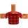 LEGO Fleisch River - rot Checkered Shirt Friends Torso (Boy) (73161 / 92456)