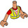 LEGO Kød River med Hi-vis jakke Friends Torso (Boy) (73161)