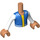LEGO Flesh Sebastian - Blue Vest Friends Torso (Boy) (73161 / 92456)