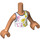 LEGO Carne Sebastian - Naranja Chaleco salvavidas Friends Torso (Boy) (73161 / 92456)