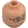 LEGO Flesh Soccer Player, Female, Blue Uniform, Tan Ponytail Minifigure Head (Recessed Solid Stud) (3626 / 100314)