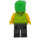 LEGO Eten Delivery Cyclist Minifiguur