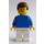 LEGO Football Player Weiß und Blau Team mit Standard Grinsen Minifigur