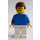 LEGO Fußballspieler Weiß und Blau Team mit Standard Grinsen Minifigur