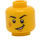 LEGO Ford 1966 GT40 Driver Minifigure Head (Recessed Solid Stud) (3626 / 29183)