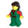 LEGO Forest Hideout Mujer con Dark Marrón Coleta Minifigura