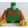 LEGO Forestman Torso with Maroon Collar and Red Arms (973)