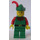 LEGO Forestman mit Rot Kragen, Grün Hut, Rot Feder Minifigur