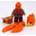 LEGO Frax - Dunkelrot Beine Minifigur