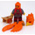 LEGO Frax - Dark rot Beine Minifigur